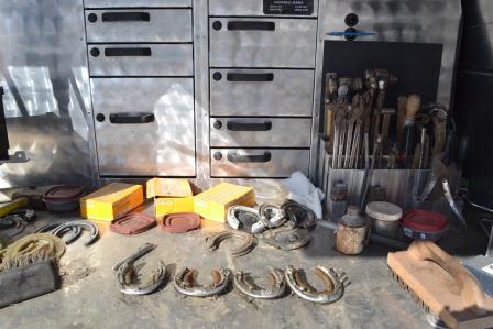 A farrier's tools