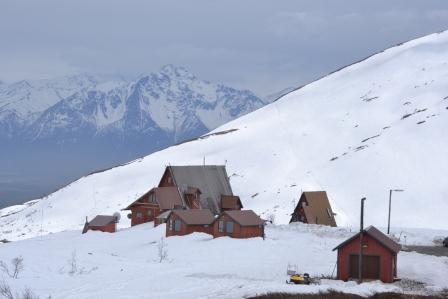 Hatcher Pass Lodge, also known as the A-Frames
