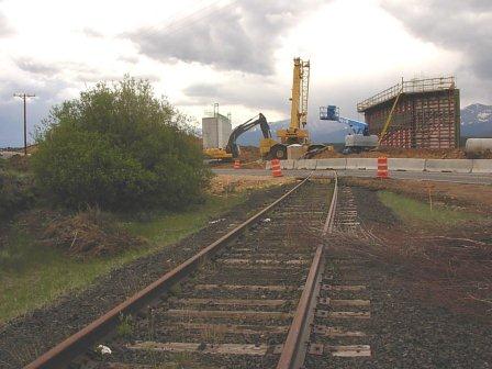 Railroad highway crossing